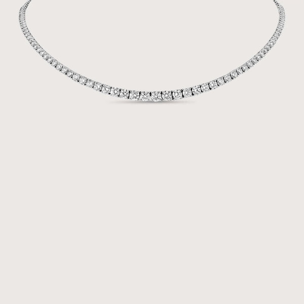 Tennis Graduated Diamond Necklace