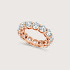 Eternity Diamond Ring  Round - Rose, 8 image