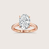 Solitaire Oval Diamond Ring image 1