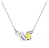 MAGDAK Pendant Fancy Yellow Oval Cut Diamond image 0