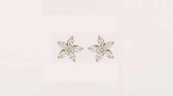 SAKURA Marquise Earrings