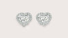 Heart Shape Diamond Earrings