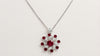 Ruby & Diamond Spiral Pendant