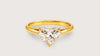 Heart Solitaire Diamond Ring