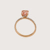 Solitaire Fancy Vivid Pink Princess Diamond Ring image 1