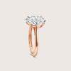 Solitaire Oval Diamond Ring image 2