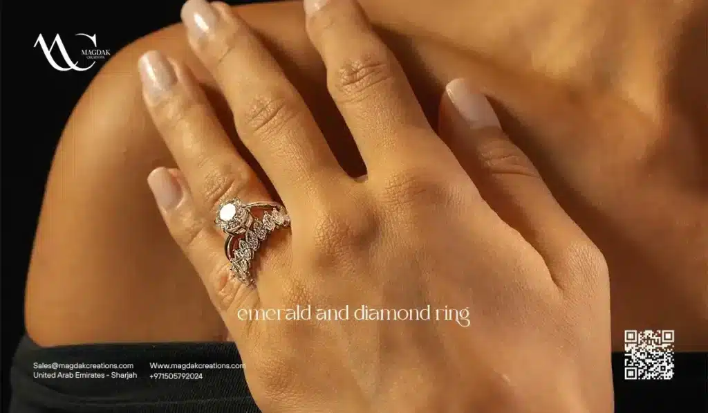 Emerald and Diamond Ring