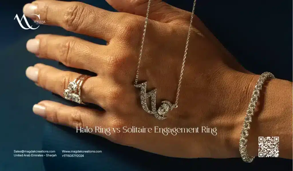 Halo Ring vs Solitaire Engagement Ring