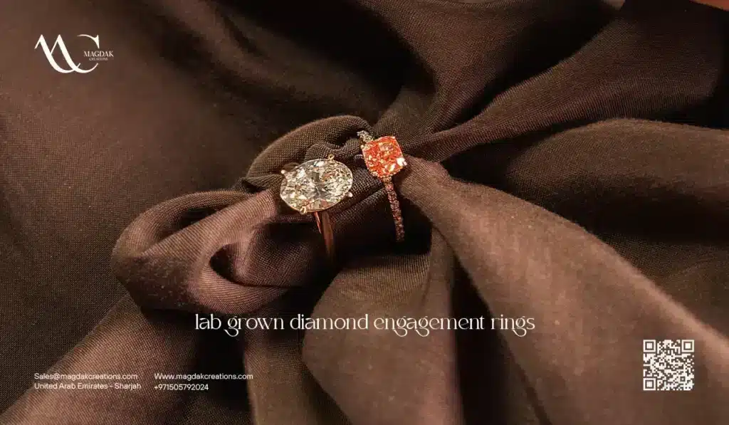 Lab grown diamond engagement rings- Magdak Creations Store