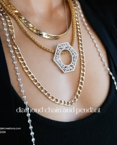 diamond chain and pendant