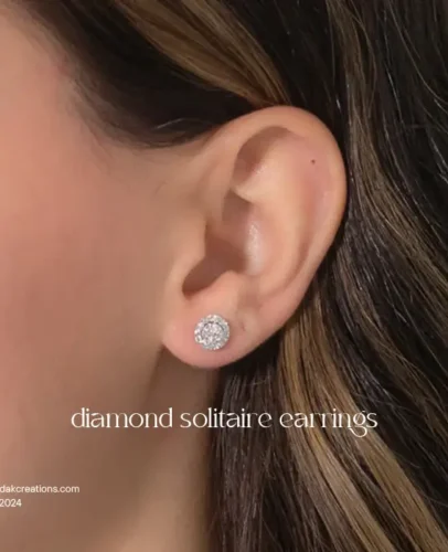 diamond solitaire earrings