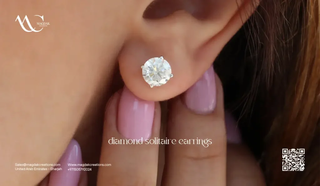 diamond solitaire earrings