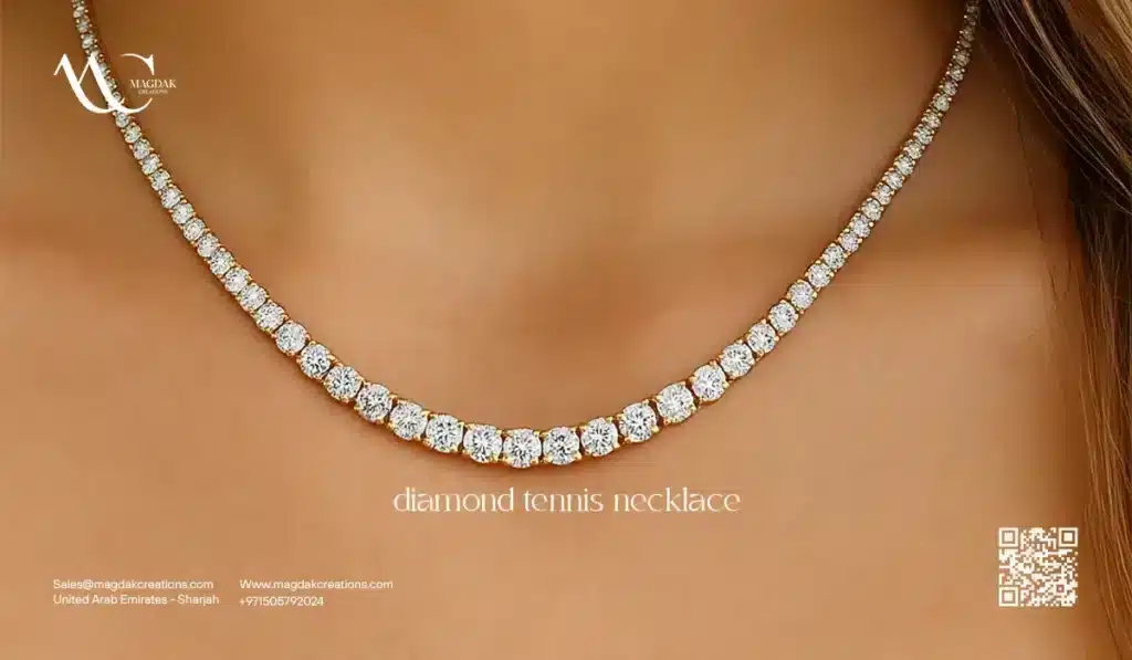 diamond tennis necklace