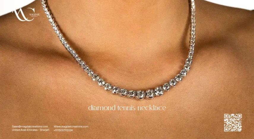 diamond tennis necklace