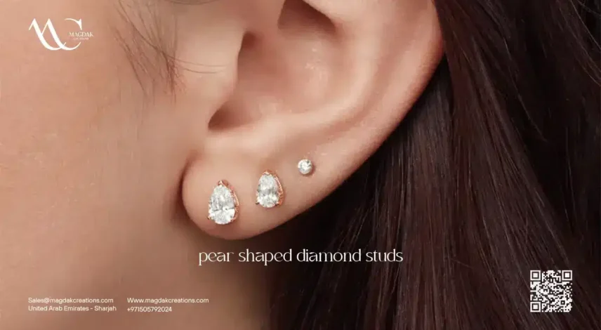 pear shaped diamond studswebp pear shaped diamond studs