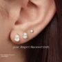 pear shaped diamond studs