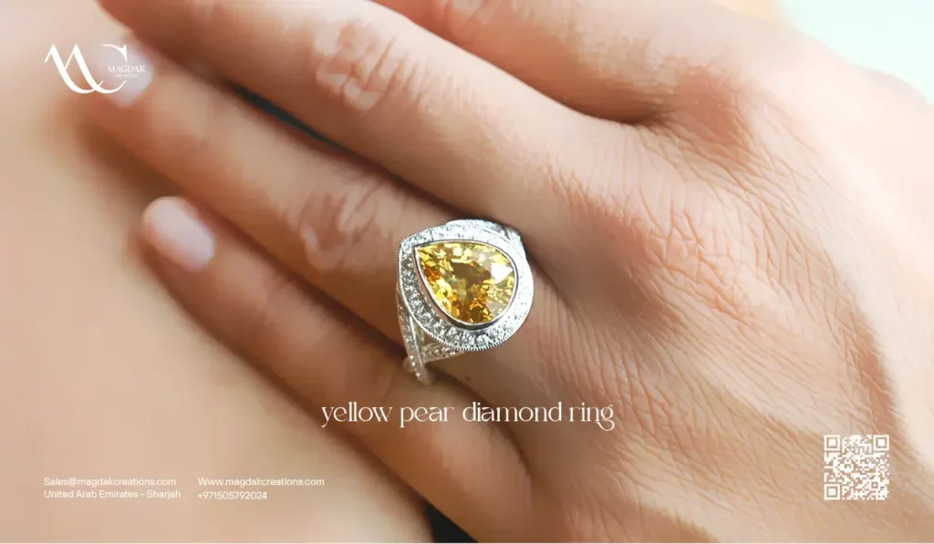 Best 4 Advantages For Buying Yellow Pear Diamond Ring 1 yellow pear diamond ring